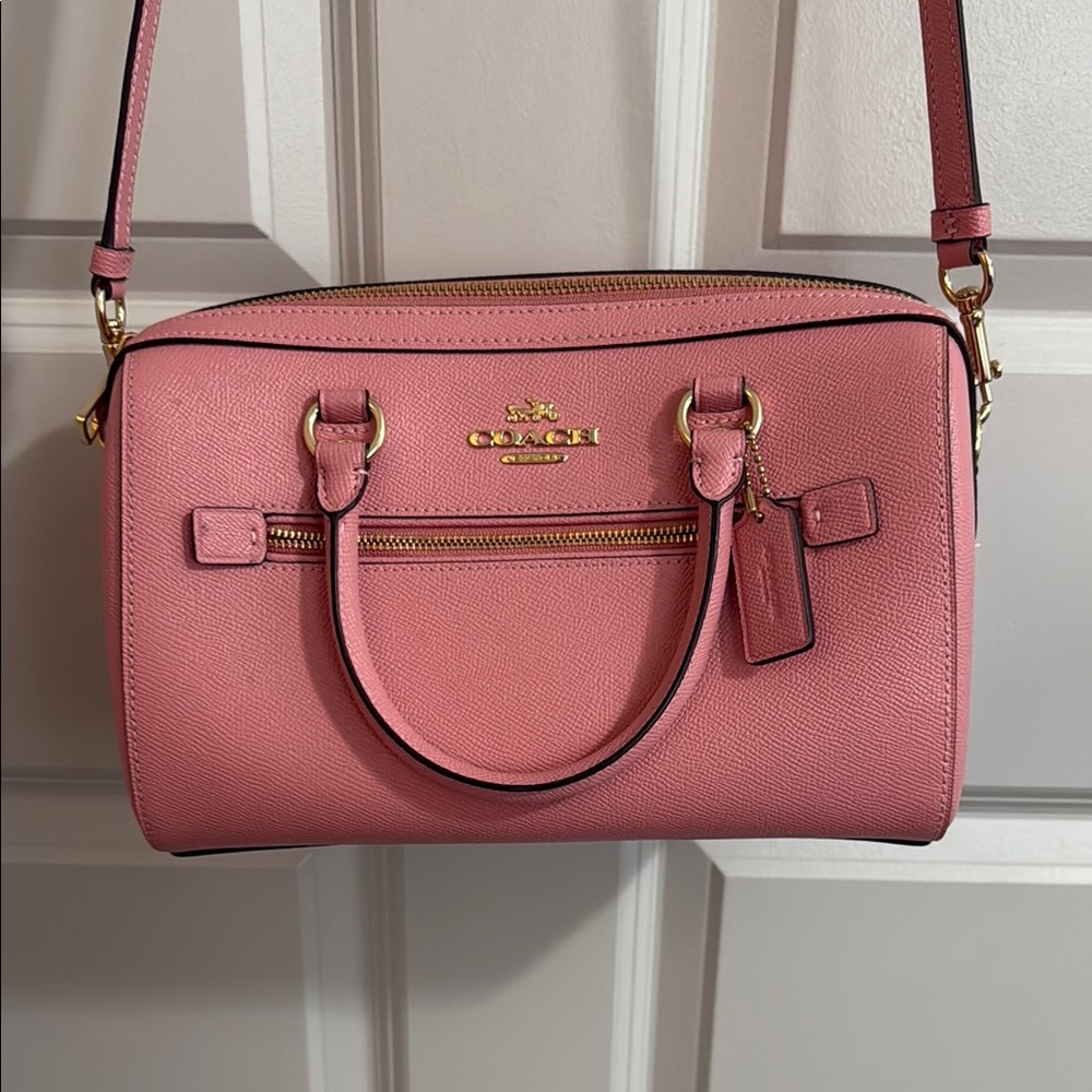 Coach Bubblegum Pink Satchel with Gold Hardware **Like new**